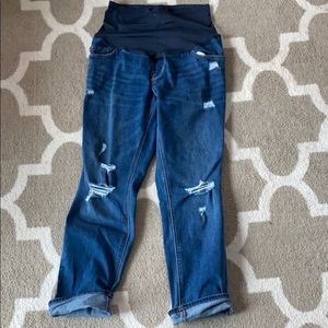 Old navy full panel distressed maternity  sz 8